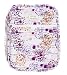 Double Creek Bible Case Cover for Women with Handles & Pockets (Purple Floral)