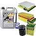 Produktbild Filter Set Inspektionspaket 5 Liter Liqui Moly Motoröl Top Tec 4100 5W-40 MANN-FILTER Innenraumfilter Luftfilter Ölfilter