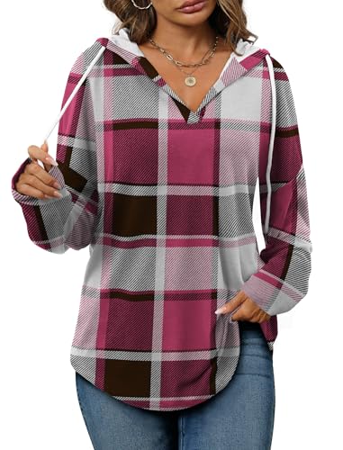 Image of Bofell Womens Fashion Tops Hoodies for Women Pullover Oversized Sweatshirts Long SLeeve Shirts Loose Fit