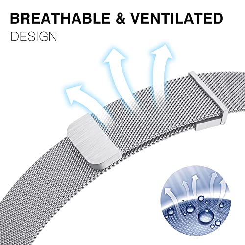 Tuocal Metal Upgraded Strap Compatible with Apple Watch Strap 42mm(Series 3/2/1) 44mm 45mm 46mm - Image 4