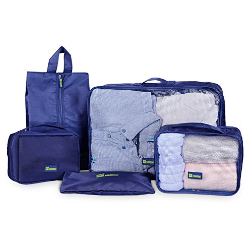 TOMOUNT, Organizer per valigie Blu Blu scuro