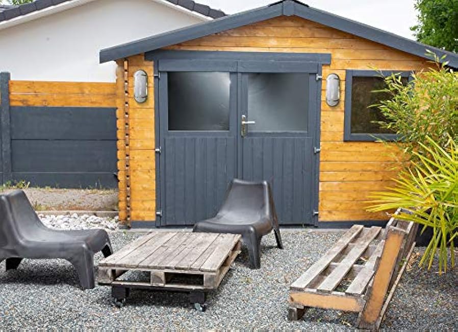 CORAMDEO Indoor Outdoor LED Bulkhead, Wall or Ceiling Light, for Entry, Porch, Deck, Built in LED Gives 80W of Light Using just 12.5W, 1000 Lumens, 3K, Durable Cast Aluminum with Nickel Finish