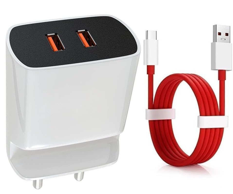 48W Charger for Realme GT 7 Pro Original QC Adapter Type C 3.0A High Speed Fast Turbo Charge QC 3.0 Smart DualPort with 1m Type-C Red Charging & Sync Cable (White, Stand, PE.C3) 48W Charger for Realme GT 7 Pro Original QC Adapter Type C 3.0A High Speed Fast Turbo Charge QC 3.0 Smart DualPort with 1m Type-C Red Charging & Sync Cable (White, Stand, PE.C3)