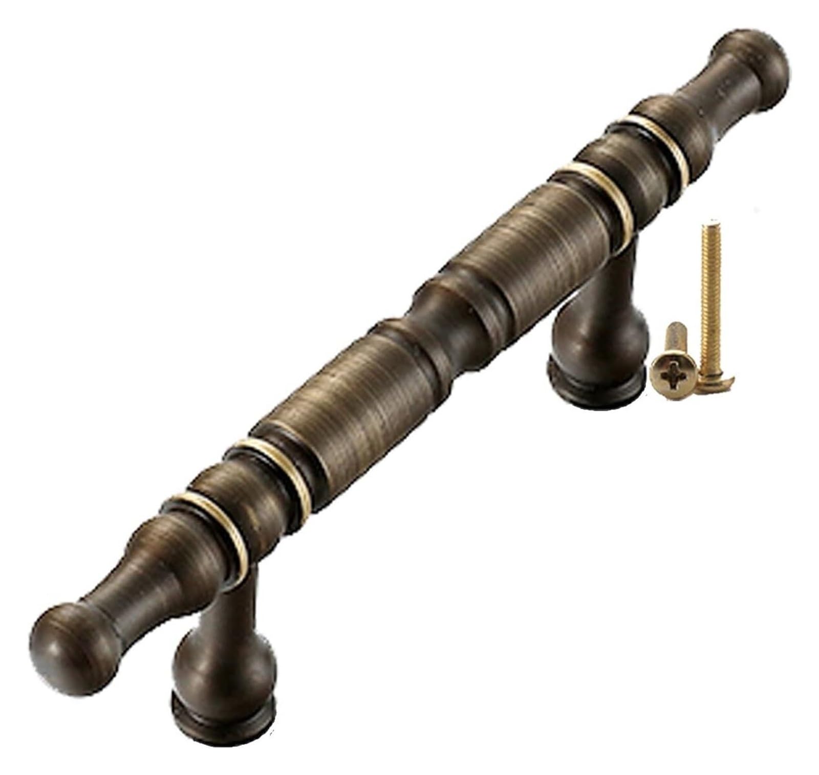 Poignées de placard en laiton T-bar 224mm robustes avec vis pour garde-robe
