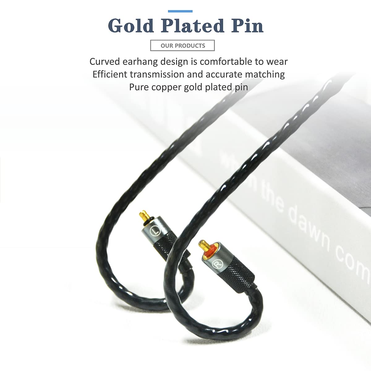 6N Single Crystal Copper Upgrade Earphone Cable 2.5mm/3.5mm/4.4mm Earphone Upgrade Cable for IPX UE5Pro UE6Pro UE11Pro UE18+Pro RM Live (3.5mm Plug)