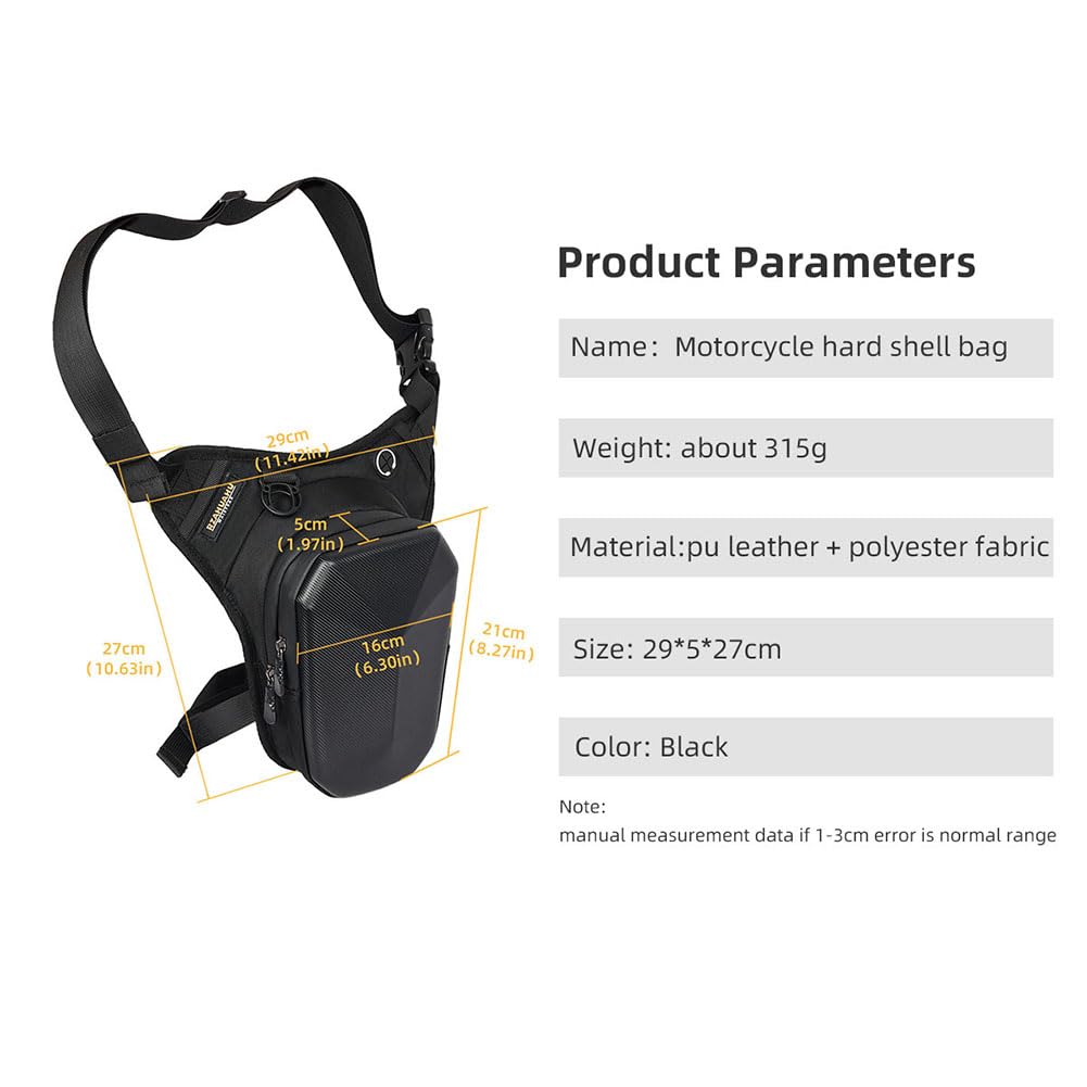 Gutriff Marsupio Cosciale e da Gamba per Uomo e Donna, Marsupio Sportivo da Gamba con Multitasche per Corsa, Ciclismo, Moto, Sport e Lavoro