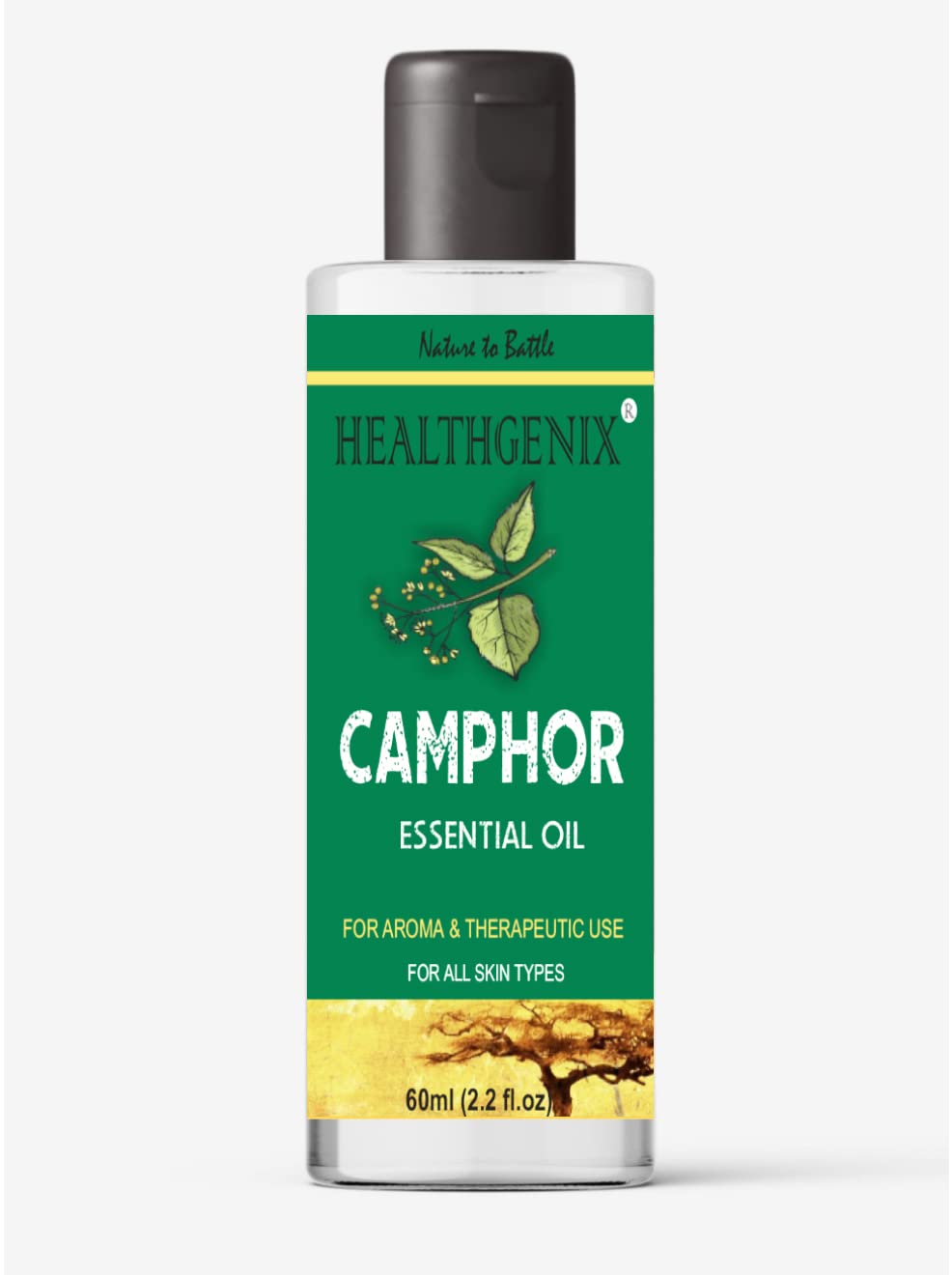 Healthgenix CAMPHOR Essential Oil - 60ml | Free Rose Water - 60ml | Therapeutic Grade For Skin Itching, Soothes Burns & Hair Strengthens | For Men & Women | (B09TPZFYQH) Amazon Price History, Amazon Price Tracker