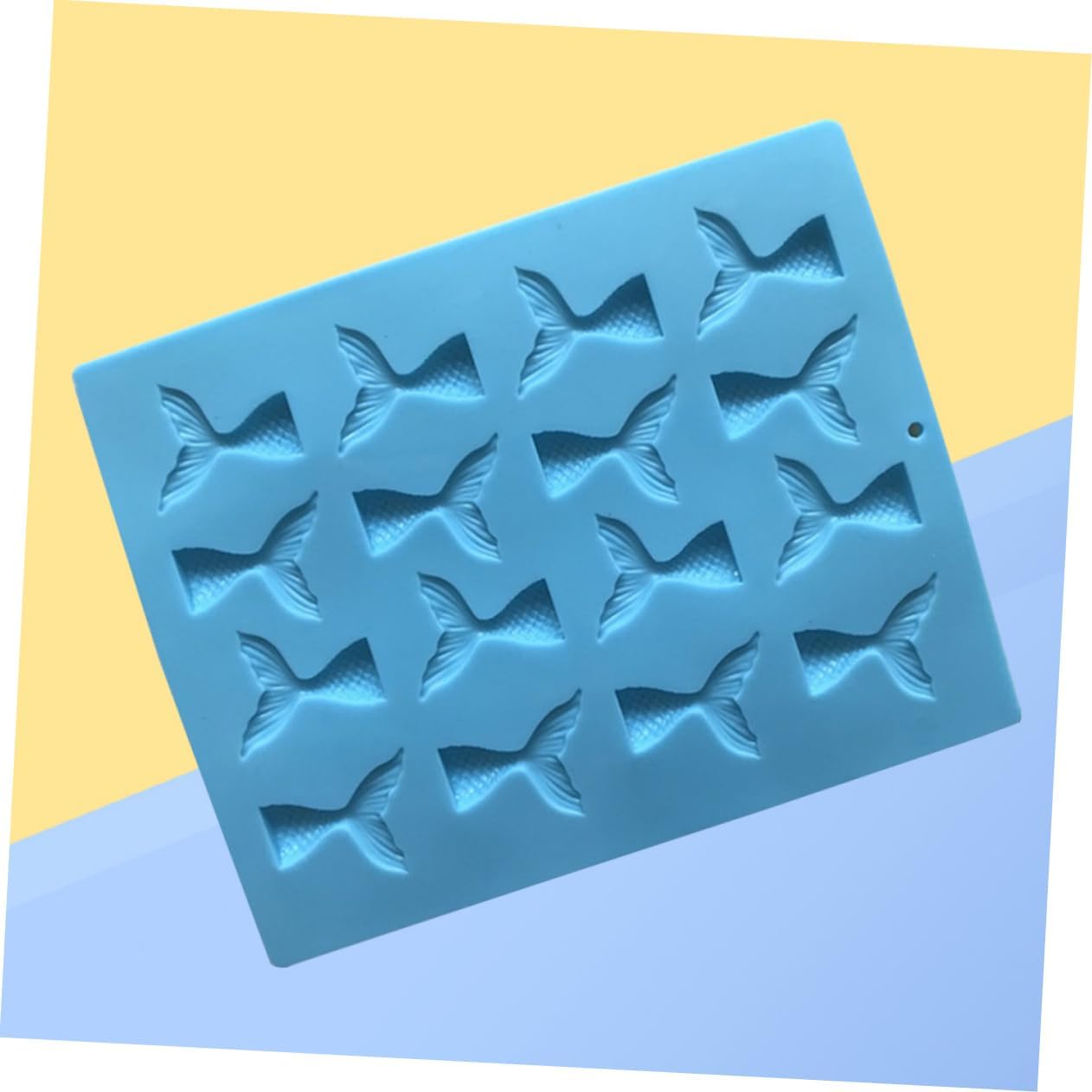 2pcs Fish Tail Silicone Mold Fondant Cake Decorations Baking Tools for Gummies Chocolates