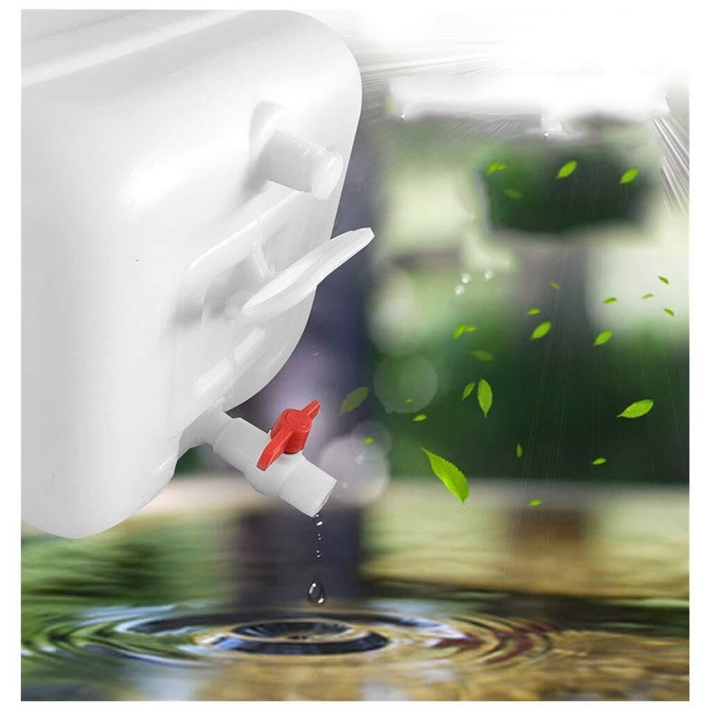 Serbatoio dell'Acqua Addensato 200 Litri,Secchio Plastica Bianca,Torre dell'Acqua Addensata Rettangolare Alimentare con Rubinetto Stoccaggio dell'Acqua Domestica