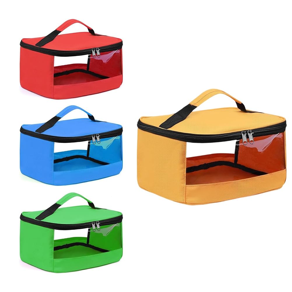Organizador de juguetes con ventana transparente para coches y bloques