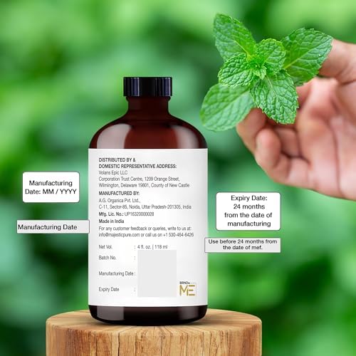 Majestic Pure Peppermint Essential Oil for Diffuser - 4 Fl Oz - View 8