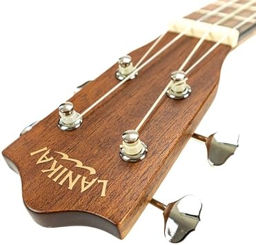 Lanikai CDST-T 4 String Ukulele, Tenor Cedar Solid Top Ukulele, with Deluxe Grover Tuners, Natural