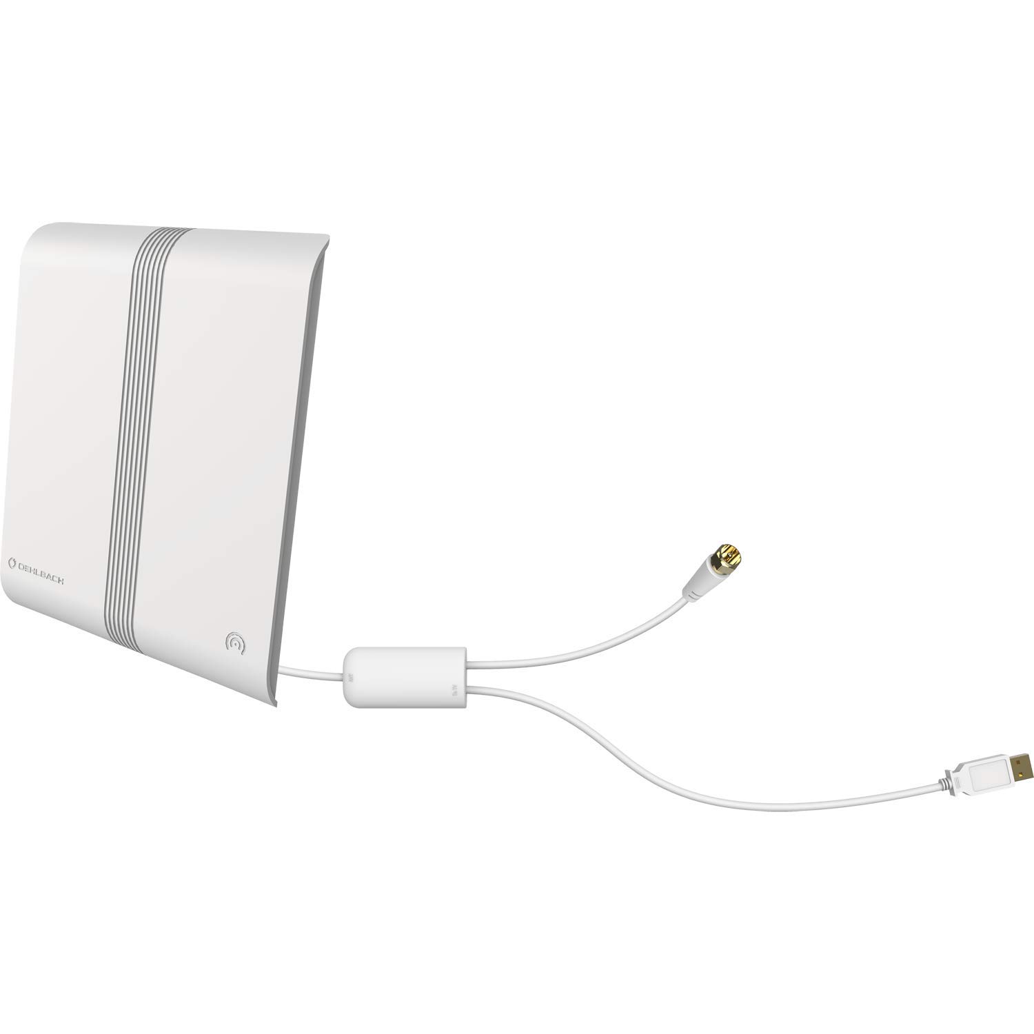 OEHLBACH Antenne Intérieure Scope Audio DAB+ – Amplified Active, Prise F + USB, Réception Radio Numérique Parfaite