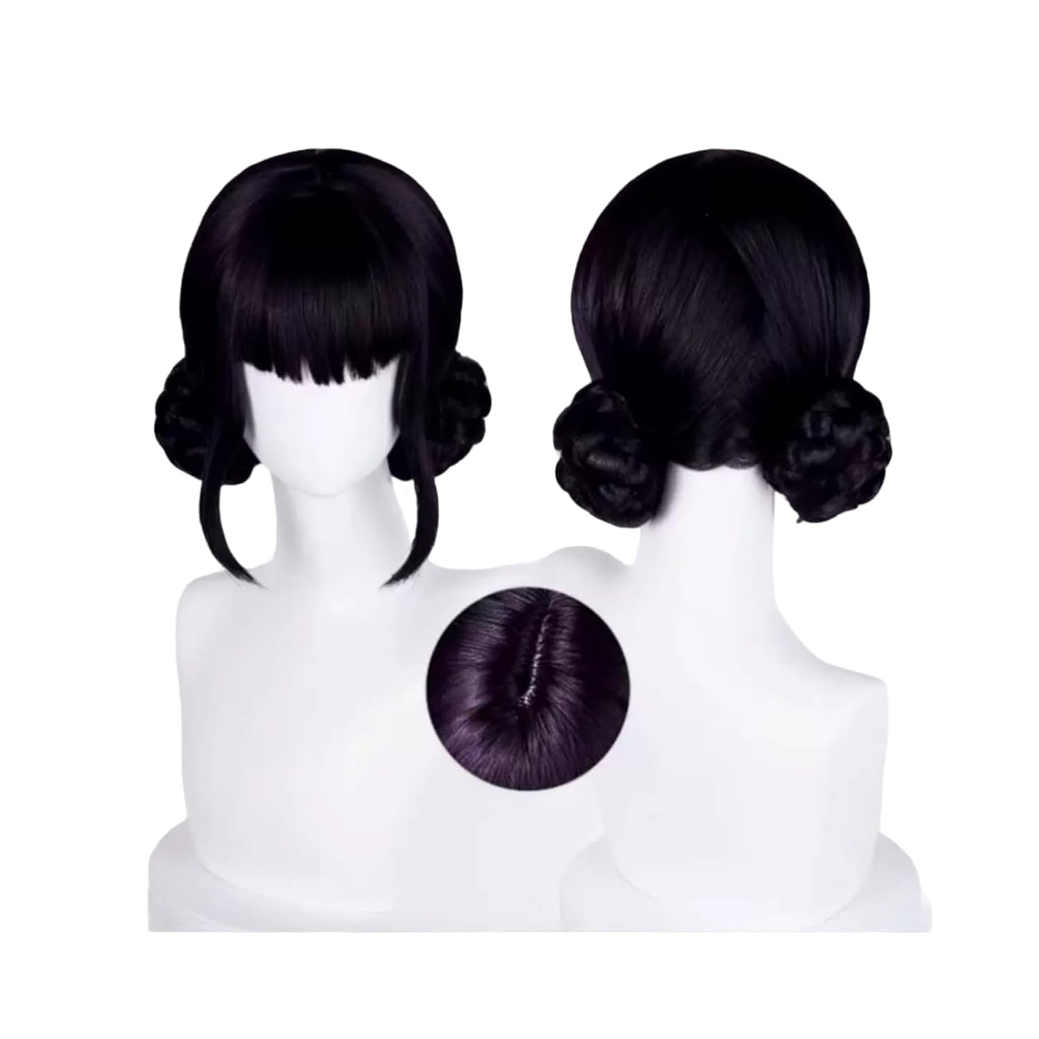 Rumi Costume Wig Cosplay, Purple Braid Wig Outfit Hair Halloween Cosplay Props, Costume Wigs for Women Men (Rumi Purple)
