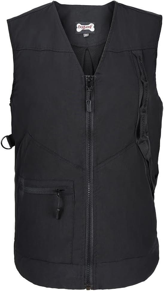 Mipcase Dog Training Vest, Dog Training Vest for Handlers Professional Dog Trainer Vest with Pockets Dog Training Clothes for Men Women