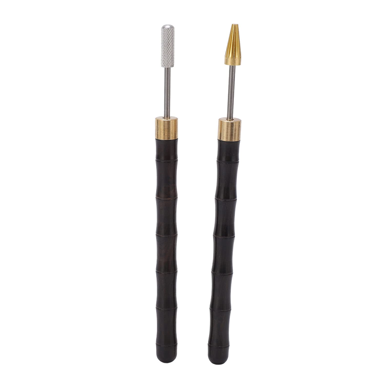 Penna Colorante per Bordi in Pelle da 128 Mm Dual Purpose Paint Roller Colla Stick Double Head Strumento per Fasciare in Acciaio Inossidabile per Lavori in Pelle Fai da Te