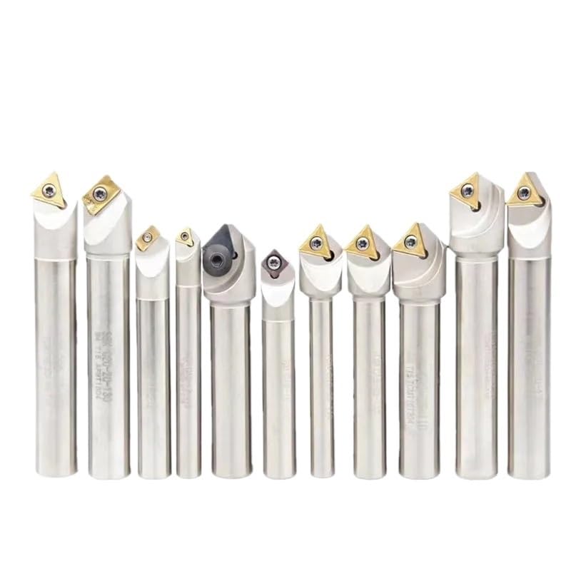 1Pc 45 Degrees/60 Degrees/90 Degrees/120 Degrees Chamfer End Milling Cutter,CNC Chamfering Tool Holder(11. SSY C20-20-130)