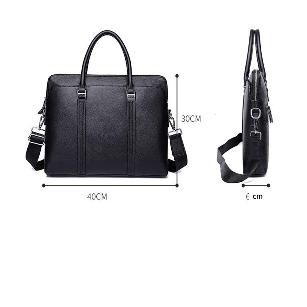 Sacs Messagers pour Hommes Sac for ordinateur portable en cuir imperméable Homme simple Porte-documents Messenger Bag d'ordinateur Satchel pour le Travail