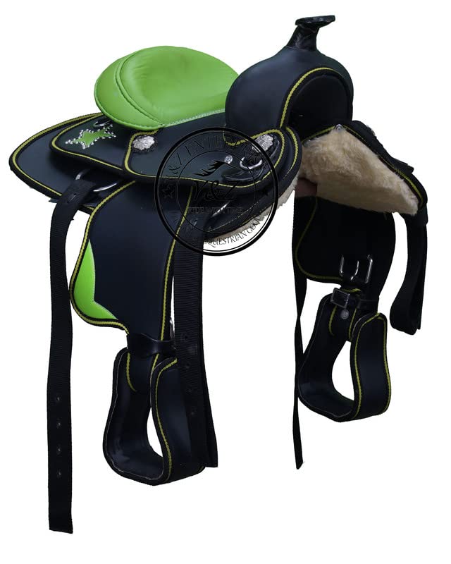 Selle synthétique Western Barrel Racing Pleasure 10 à 18,5