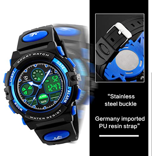 Kids Watches,Boys Digital Waterproof Sport Watch Outdoor Multifunction With Led Light Alarm Calendar Date Wrist Watches For Boy Girls Children #TOP2