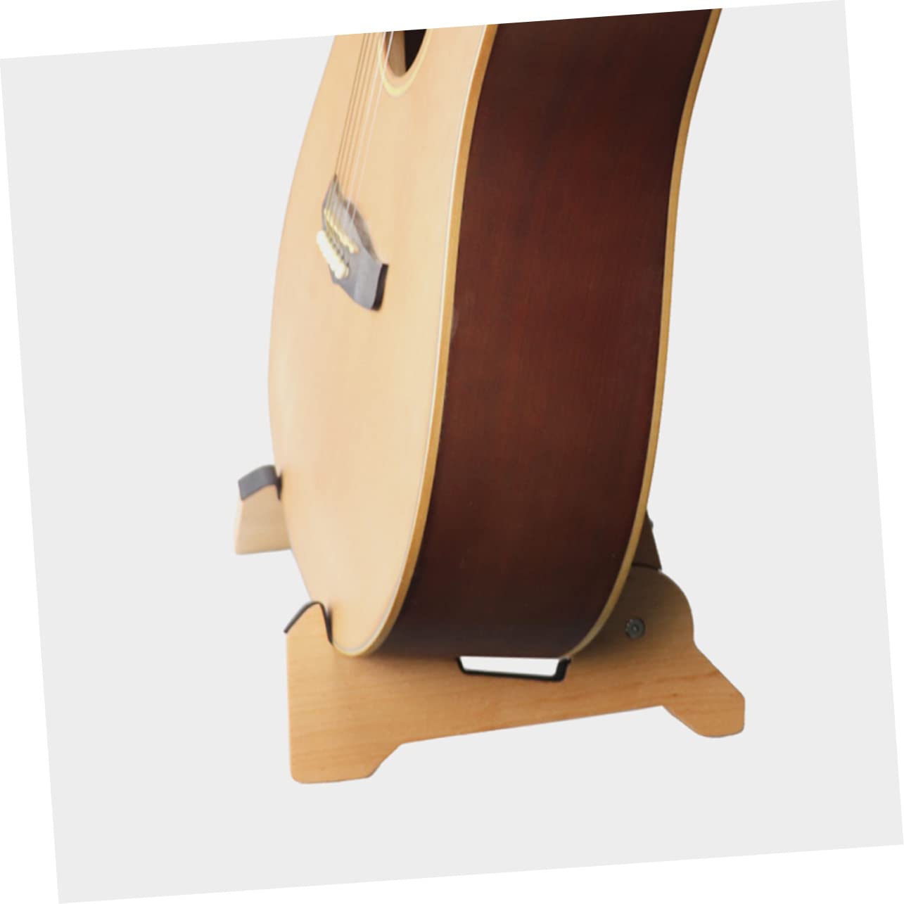 Supporto Chitarra da Terra per Basso Elettrico e Chitarra Elettrica, Design Pieghevole e Leggero in Materiale Sintetico per Music Room