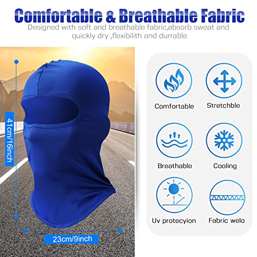 Image of 30 Pcs Balaclava Ski Face Mask Full Face Cover Mask UV Protection Cooling Neck Gaiter Summer for Men Women Winter Outdoor