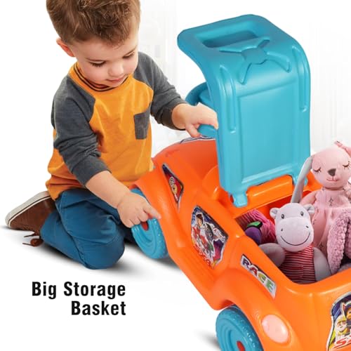 Toy Plus SX4 Rider Car| Ride-on Baby Car |Toy Car|Push Car | Swing Car |Kids Power Wheel Ride on Car for Children/Kids |Toy Baby Car Suitable for Boys & Girls (Blue & Orange) - Image 2