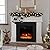 oneinmil 43" Electric Fireplace with Mantel, Farmhouse TV Stand with 18’’ Electric Fireplace Heater, 3D Realistic Flame, Fireplace for Bedroom, Living Room, White