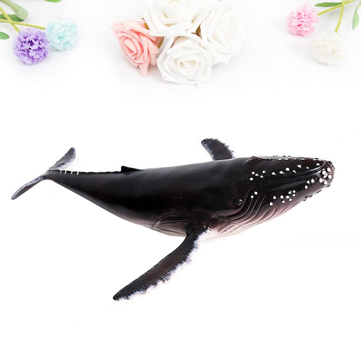 Toyvian 1pc Balena megattera tonno modello mare animale oceano figura