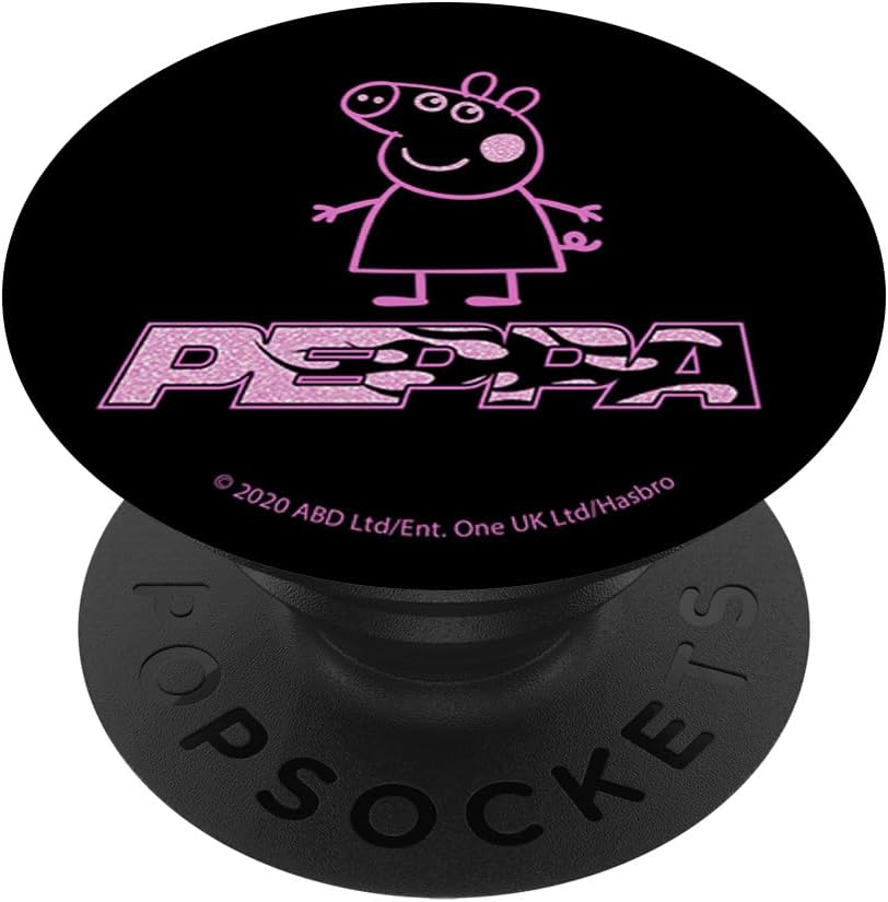 Peppa Pig Fierce Flames Logo PopSockets MagSafe PopGrip for iPhone