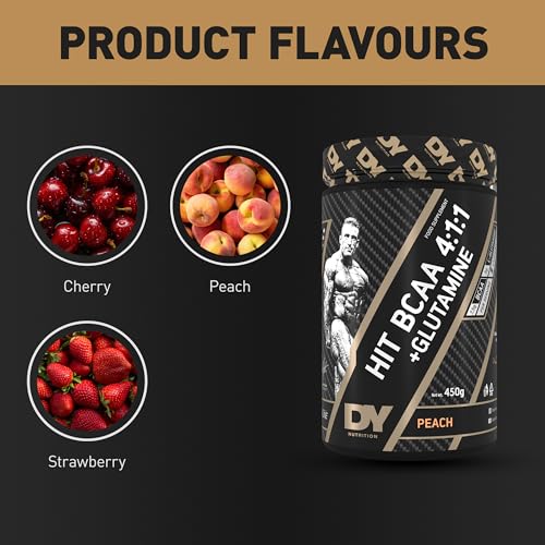 DY Nutrition HIT BCAA 4:1:1 + Glutamine, 450g, 30 Servings (Cherry Flavour) Branch Chain Amino Acid Powder Drink for Optimal Pump & Performance | Pre & Intra Workout Supplement - Image 6