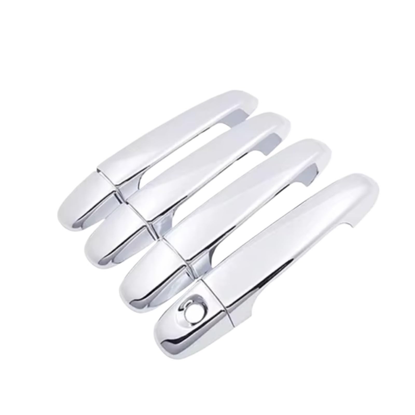 for Toyota for Prius C for Aqua NHP10 2012-2019 ABS Car Accessories Carbon Fiber Chrome Door Handle Cover Trim Car Exterior Door Handle(1 Keyhole 4 Doors)