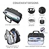VANKEAN Laptop Briefcase for Men Women, Fits Up to 17.3 Inch Laptop Expandable Premium Laptop Shoulder Bag Water-Repellent Messenger Bag Computer Bag for Travel/Business/School-Black #3