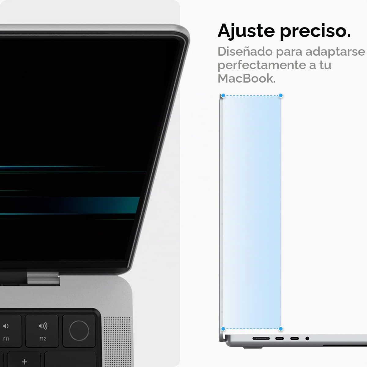 Spigen SafeView Protector Pantalla Filtro Privacidad para MacBook Pro 14 pulgadas (M5 Pro / M5 Max 2026 / M5 / M4-M1 series), 1 Unidad, Anti-Espía, Magnética Extraíble