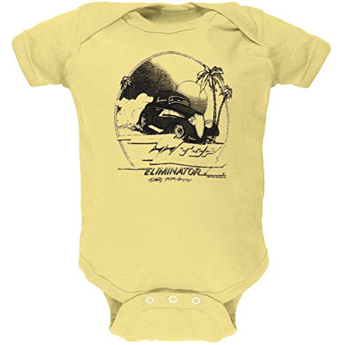 Body de bebé ZZ Top Lil' Roadstar amarillo ropa infantil 12-18 meses