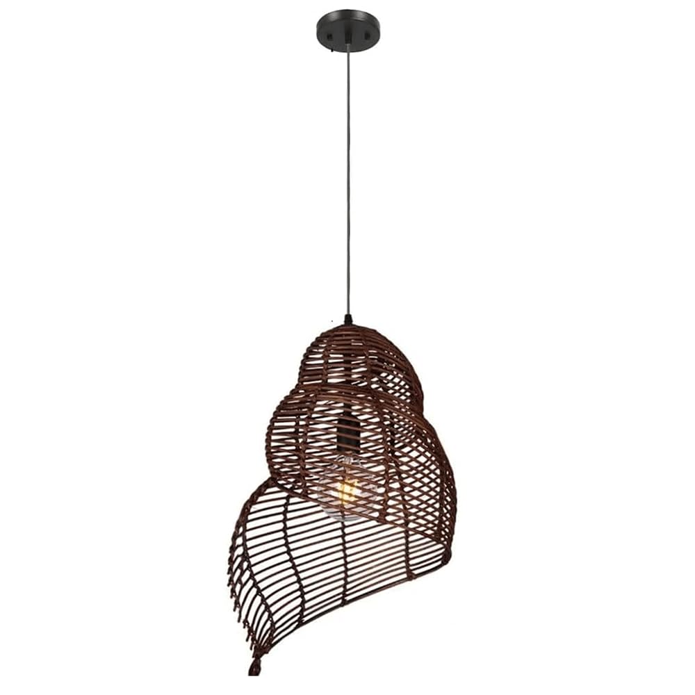 CJSLXGBL Rattan Farmhouse Chandelier Light Fixtures, Boho Large Pendant Light,Hand Woven Chandeliers,Rustic Chandeliers Hanging Light Fixtures,for Kitchen Island,Dining