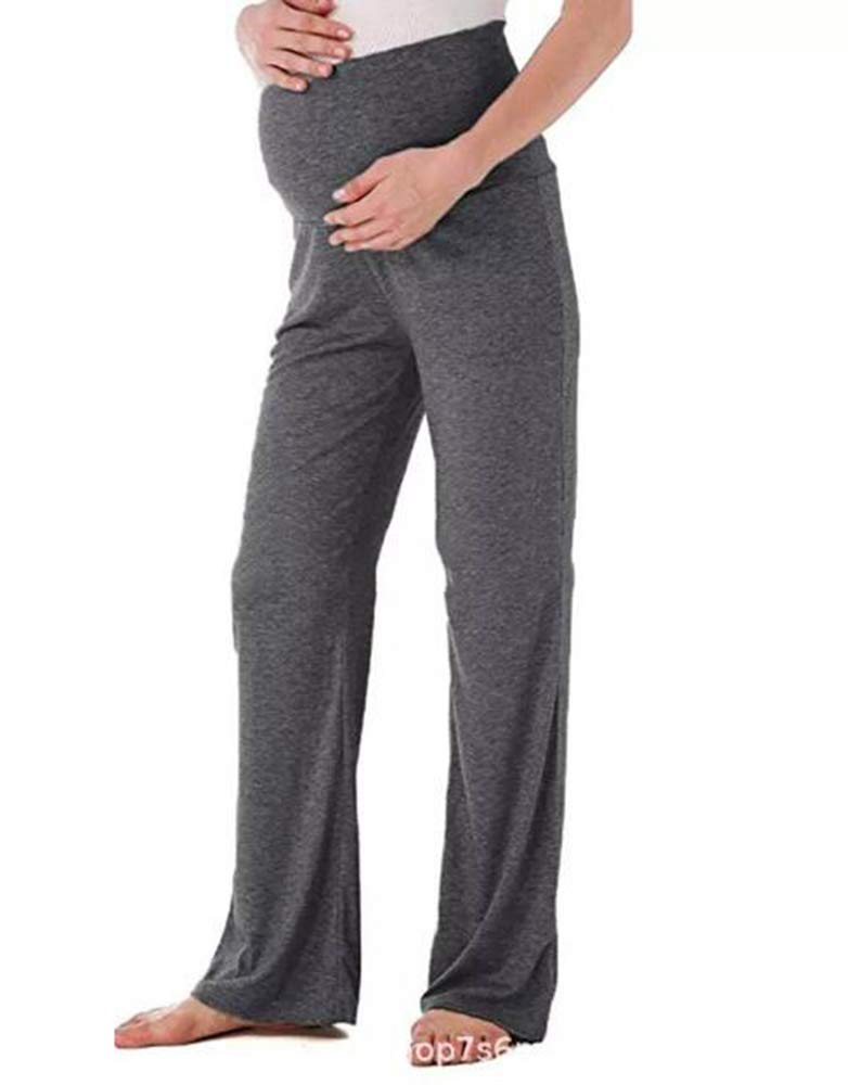 Women Maternity Pant Over Bump Stretchy Pregnant Pants Stretch Waistband