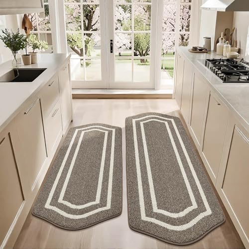 Cosy Homeer Long Kitchen Mats 24x48 & 24x59, Non-Slip