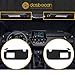 Dasbecan Black Pair Sun Visor with Vanity Mirror Compatible with Toyota Corolla 2019 2020 2021 2022 2023 2024 Replaces# 74320-02F50-A0
