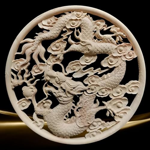 Leap Raupe 龍 置物 木彫り 風水 龍の置物 龍神 玄関 置き物 開運 風水 20p