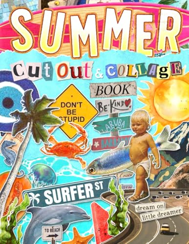 Summer Cut Out and Collage Book: Retro Beach, Travel, Surf, Coastal Ephemera and Vintage Summer Aesthetic Elements for Junk Journals, Scrapbooking, Mixed Media, and Creative Paper Crafts image 2