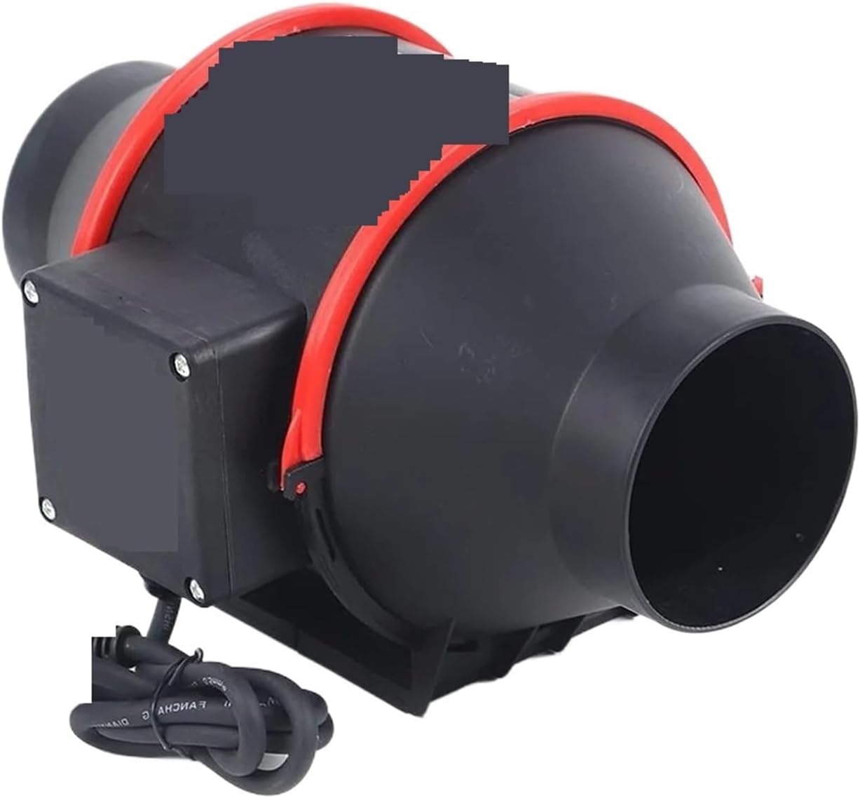 Ventilation Fan, Quiet 4” Duct Fan 310 M³/H Ventilation Kitchen Bathroom Exhaust Blower Rated RPM 2600 Steel Plastic Wall Button Control for Vent Bathroom, Kitchen