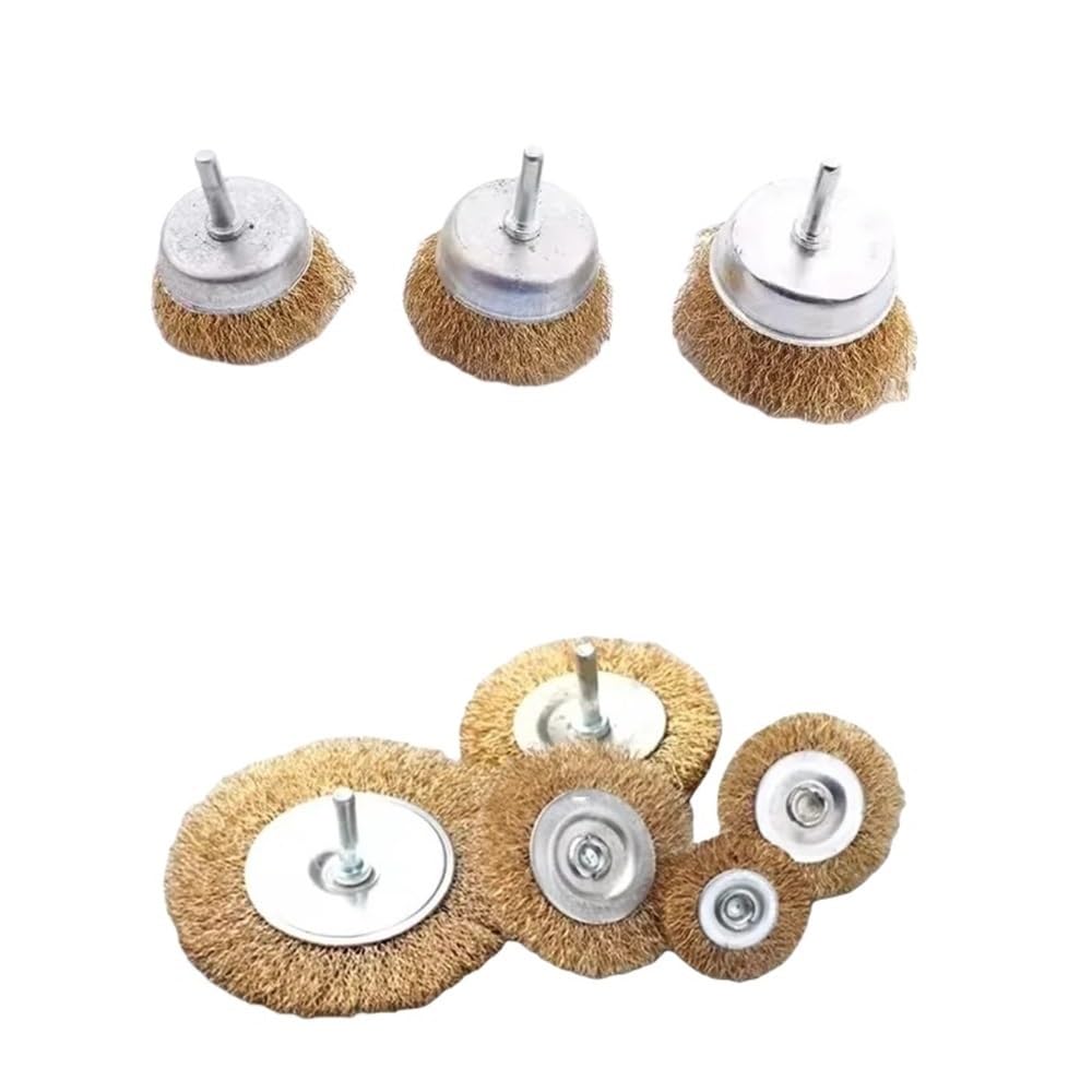 Szczotki druciane Głowica polerska Miska Płaski zestaw typu T Pen 10-100mm(20mm)