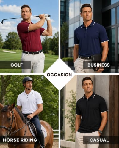 Polo de sport séchage rapide pour hommes t-shirt de tennis et golf