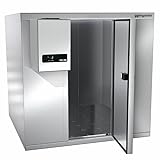 GGM Gastro  KF1815E#WKAF5END  Edelstahl Kühlzelle - 1,8 x 1,5 m - Höhe: 2,01 m - 4,06 m³ - inkl. Wandkühlaggregat PLUS