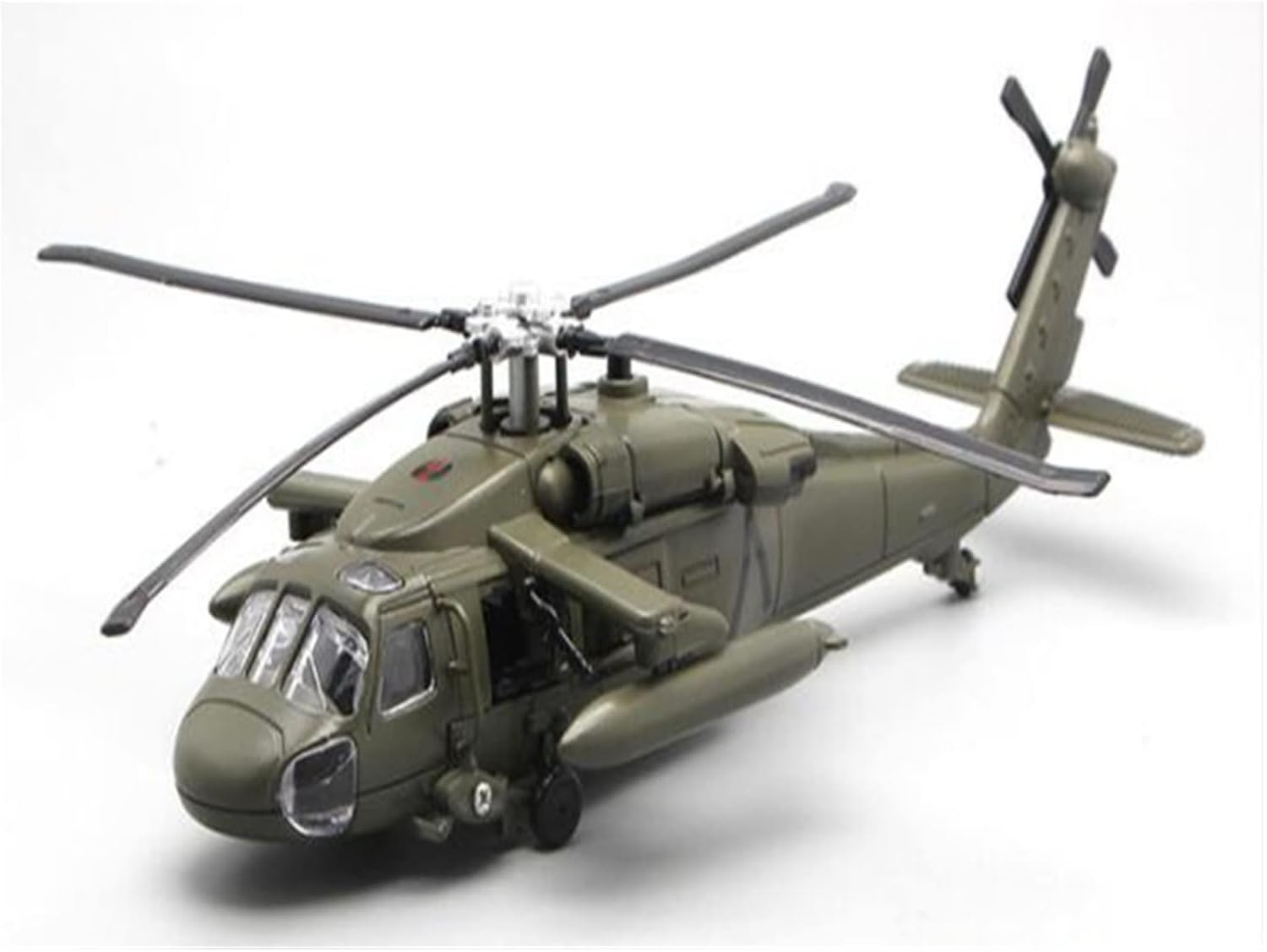 Fit for Army Fighter Black Hawk Helicopter Model Simulation Aircraft with Lights Collection for Children Hobby Playgame Kit