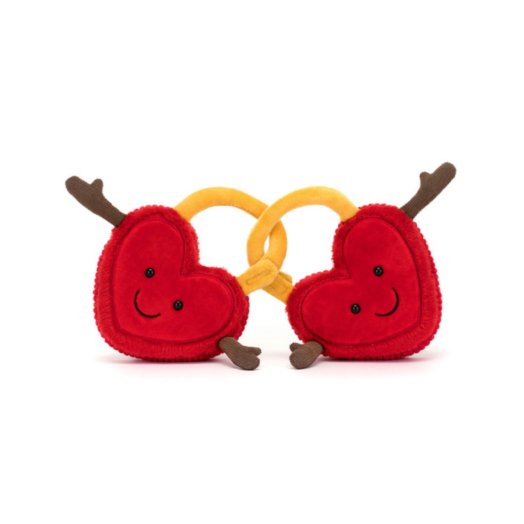 Jellycat Amuseables Val & Tina Liebesschlösser, 15,2 cm, lustige Geschenkidee