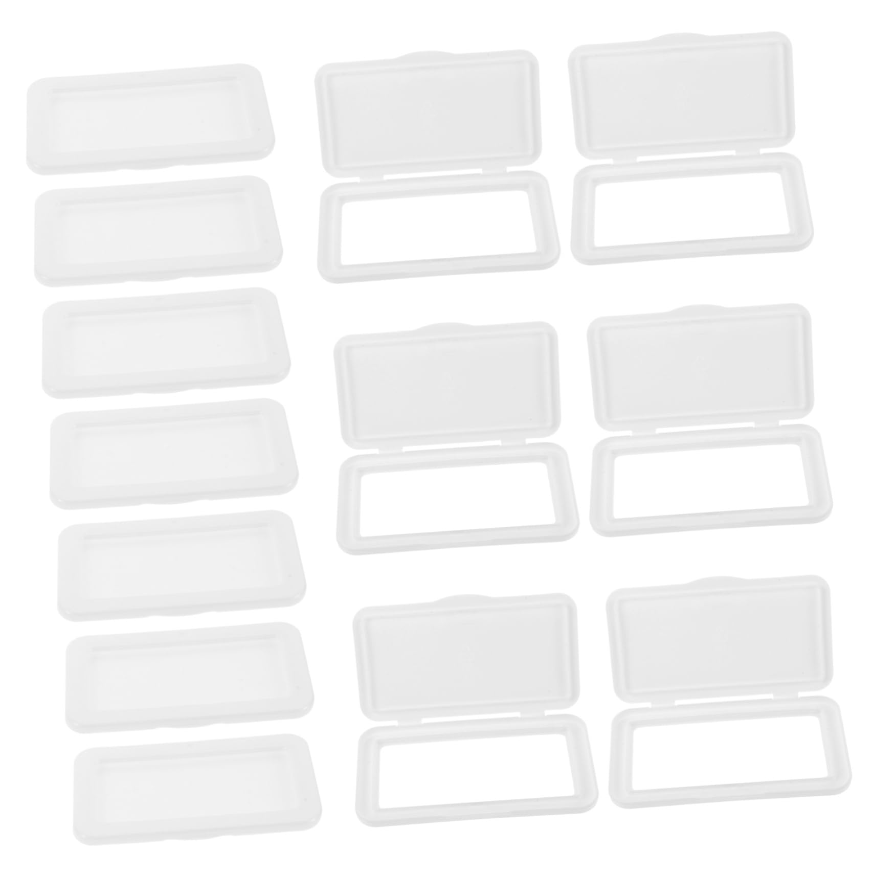Ciieeo 30Pcs Plastic Wet Tissue Box Covers Reusable Flip Lid Dispenser for Wipes Easy to Install Elegant Design Multi Functional Use for Pads and Tissues