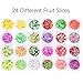 24 Boxes Fruit Slices Charms for Resin Polymer Clay Slime Making 3D Fimo Assorted Pieces Sticker Bulk for DIY Crafts Nail Art Lip Gloss Supplies Cellphone Decoration Accessories