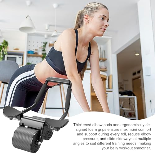 YRTUOP Rueda Abdominal,Equipo Silencioso con Rebote Automático - Rodillo de Entrenamiento Abdominal - para Principiantes Hombres Mujeres en Hogar Gimnasio Viaje - imagen 3